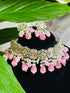 Dual Pink AD Choker with matching Earrings